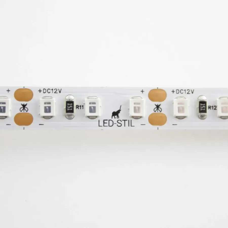 Лед стрічка led-stil DFN2835-120A-IP33-A 120-2835-12V-IP33 9,6W 750Лм Янтарна 2400К CRI 85+