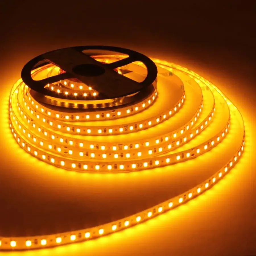 Лед стрічка led-stil DFN2835-120A-IP33-A 120-2835-12V-IP33 9,6W 750Лм Янтарна 2400К CRI 85+