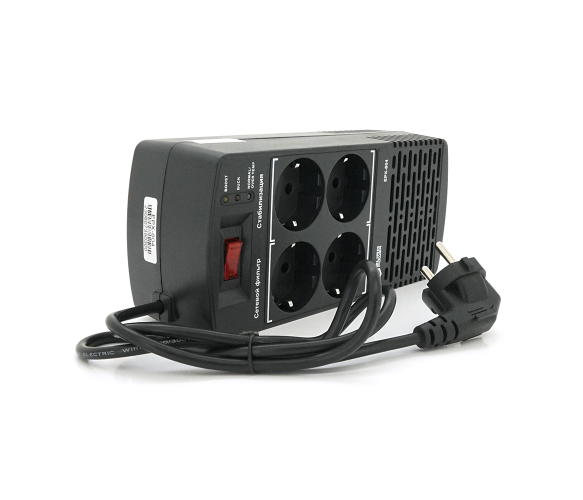 Стабілізатор напруги релейний Europower EPX-804 800VA 400W, input: 184 ~ 276V, output: 220V ± 10%, 4 SHUKO, Q12