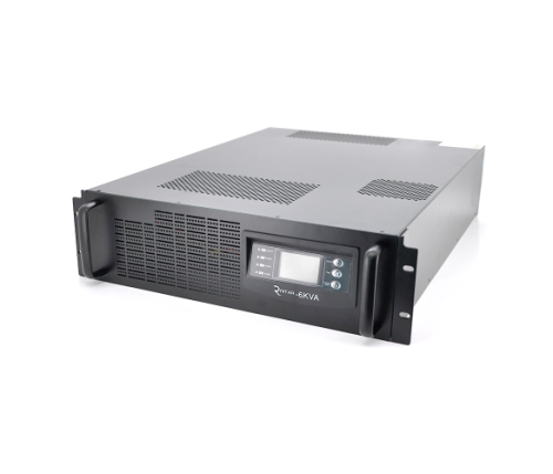 ДБЖ з правильною синусоїдою ONLINE Ritar RT-6KS-LCD,RACK 6000VA(5400Вт), 192В + батарейний блок 12V 7,5Ahх16 шт