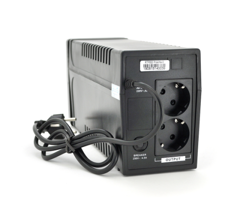 Джерело безперебійного живлення (ДБЖ) Ritar RTP800 (480W) Proxima-D, LCD, AVR, 3st, 2xSCHUKO socket, 1x12V9Ah, plastik Case. NEW!