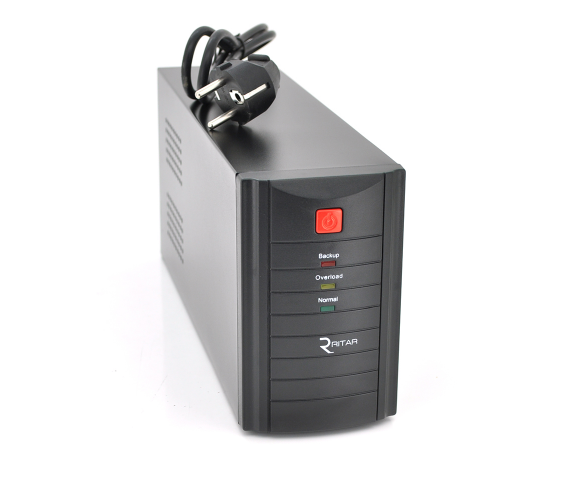 Джерело безперебійного живлення (ДБЖ) Ritar RTM800 (480W) Proxima-L, LED, AVR, 2st, 2xSCHUKO socket, 1x12V9Ah, metal Case (325х100х150) Q4