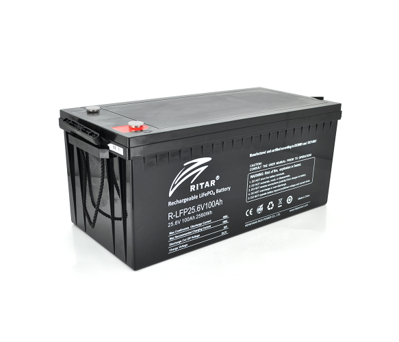 АКБ Акумулятор Ritar R-LFP 24V 100Ah LiFePO4 25,6V 100AH 2560Wh BMS50A@8S 522х240х219мм Q1 25,5кг