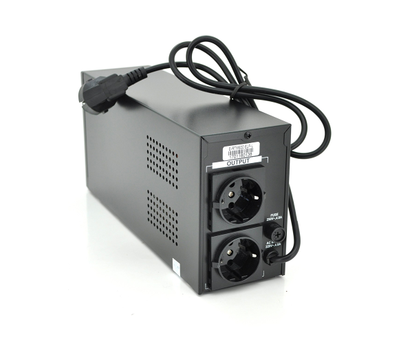 Джерело безперебійного живлення (ДБЖ) Ritar E-RTM600 (360W) ELF-L, LED, AVR, 2st, 2xSCHUKO socket, 1x12V7Ah, metal Case Q4