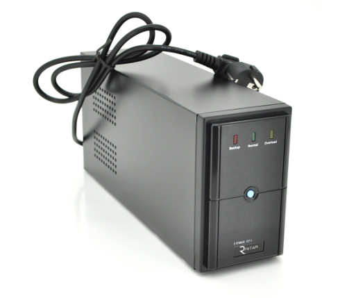 Джерело безперебійного живлення (ДБЖ) Ritar E-RTM800 (480W) ELF-L, LED, AVR, 2st, 2xSCHUKO socket, 1x12V9Ah, metal Case Q4 5,8кг 310*85*140 мм