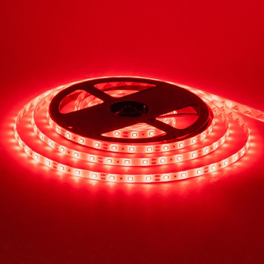 LED лента 12В 3528-60 4,8Вт Красный IP20