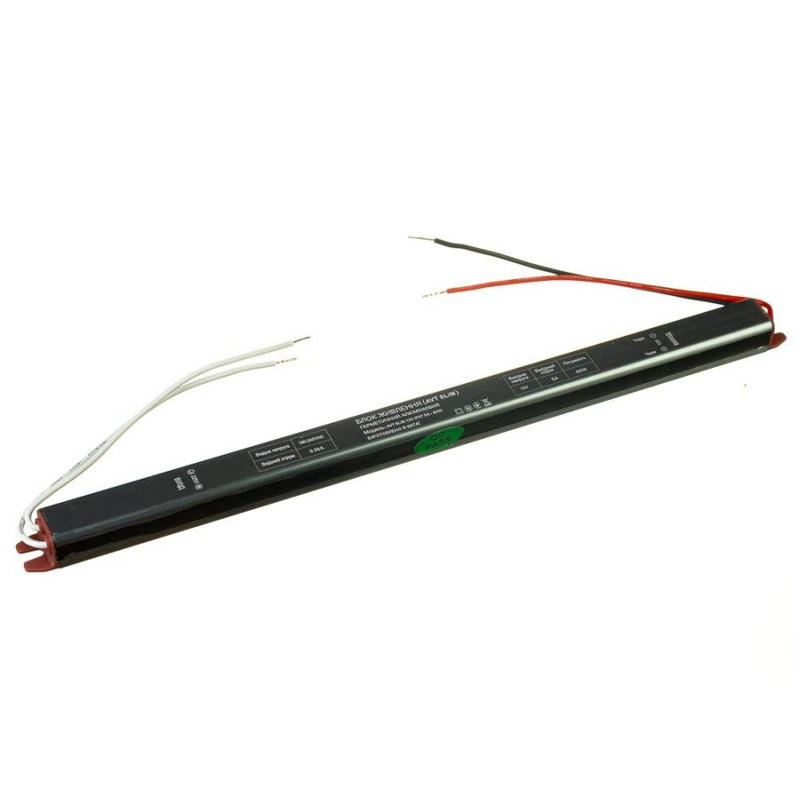 Блок живлення AVT 12В 60Вт 5А IP67 Stick мет. герм.