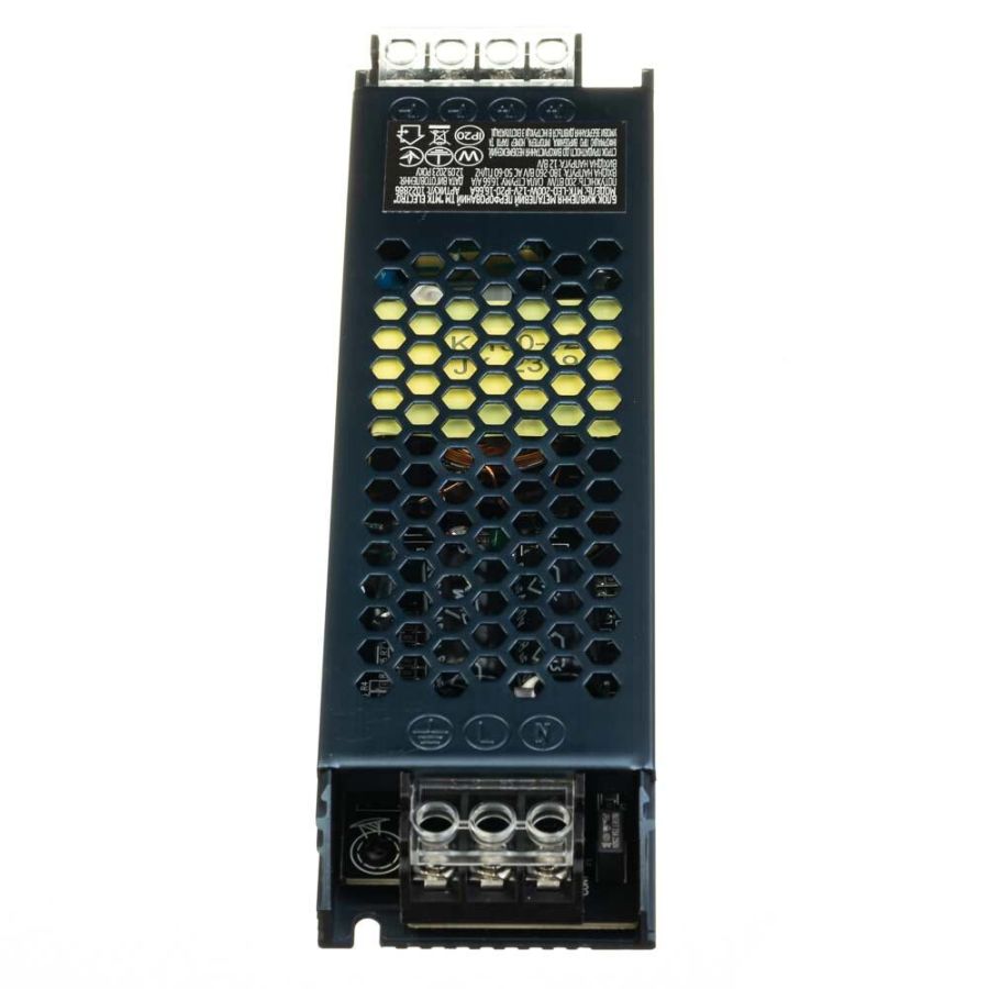 Блок живлення AVT 12В 200Вт 16,66А IP20 Slim МТК мет. перф.