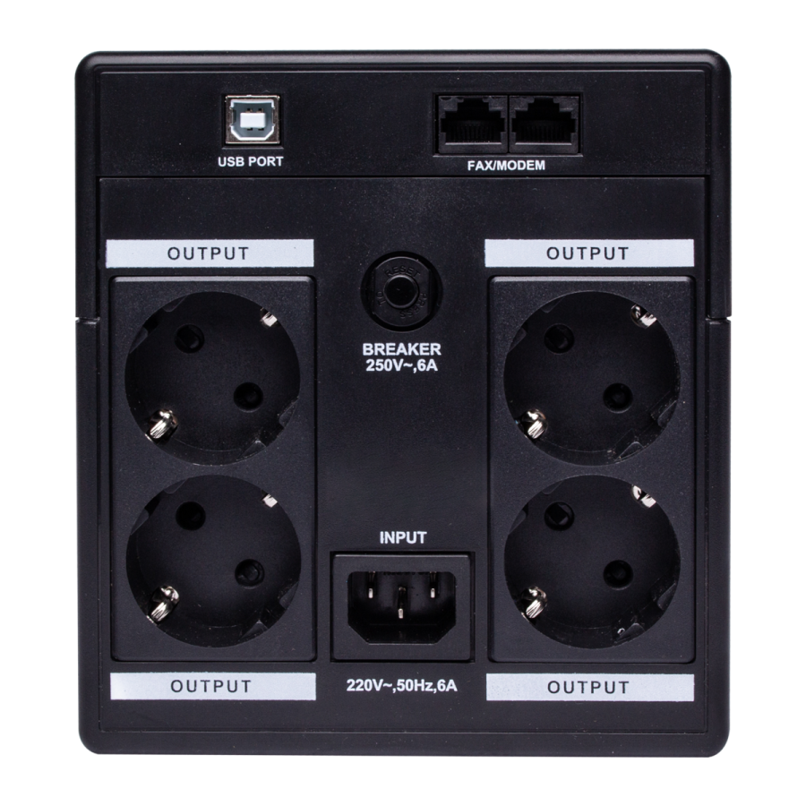 Лінійно-інтерактивне ДБЖ LPM-U1100VA-P (770Вт)