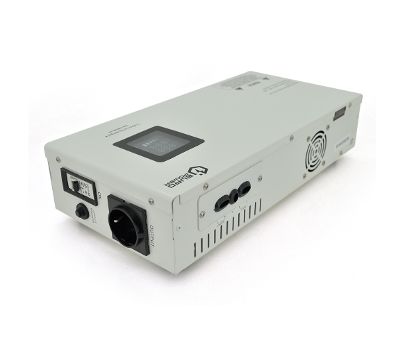 Стабілізатор напруги релейний настінного монтажу Europower SLIM-2000SBR LED, 2000VA 1400W, 140-270Vac, SHUKO 2, Q1