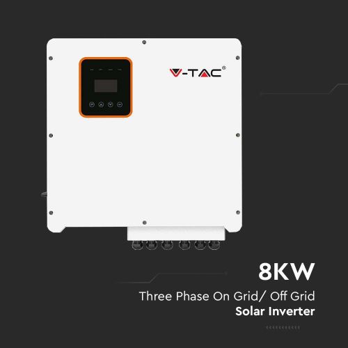 Мережевий трифазний інвертор 8 кВт V-TAC VT-6608303 On Grid Solar Inverter IP66