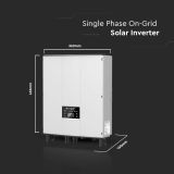 Сетевой однофазный инвертор 5 кВт V-TAC VT-6605110 On Grid Solar Inverter IP65