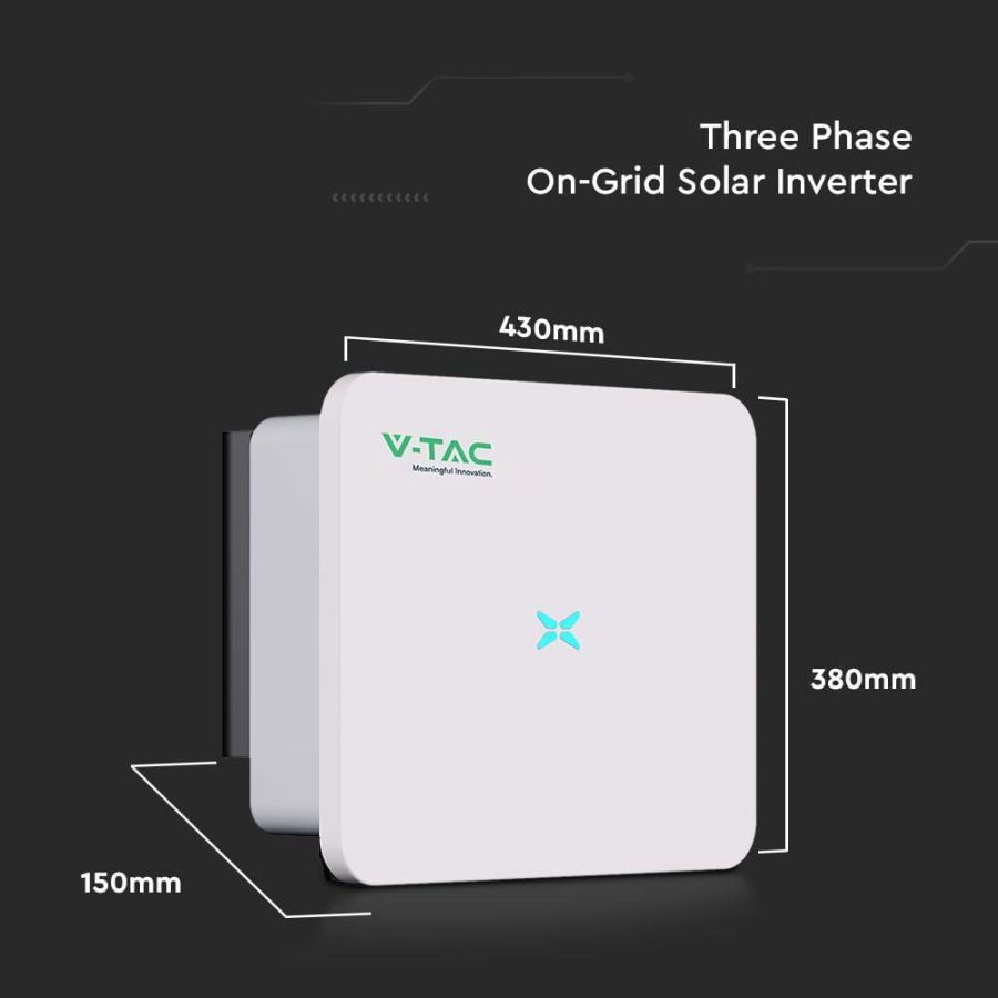 Сетевой трехфазный инвертор 8 кВт V-TAC VT-6608310 On Grid Solar Inverter IP66