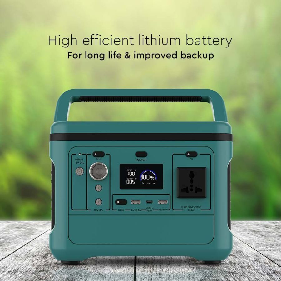 Портативне джерело живлення V-TAC VT-606, 500W, LiFePO4 IRF32135 21,6V 26.2Ah 568Wh 275х170х200мм 5,4кг