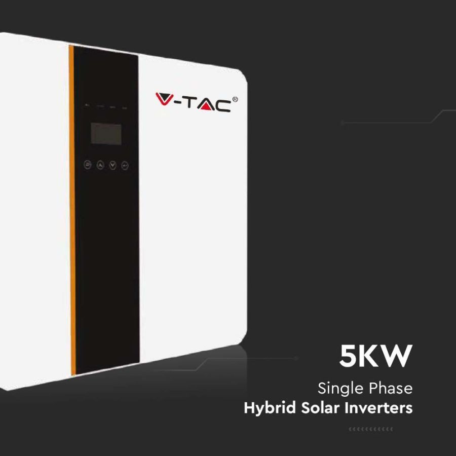 Гибридный однофазный инвертор 5 кВт V-TAC VT-6607103 HYBRID INVERTER IP65