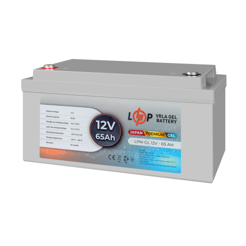 Акумулятор гелевий LPN-GL 12V - 65 Ah JAPAN
