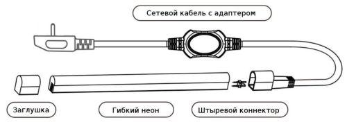 Світлодіодний LED гнучкий неон PROLUM 2835\120 IP68 12V, Зелений