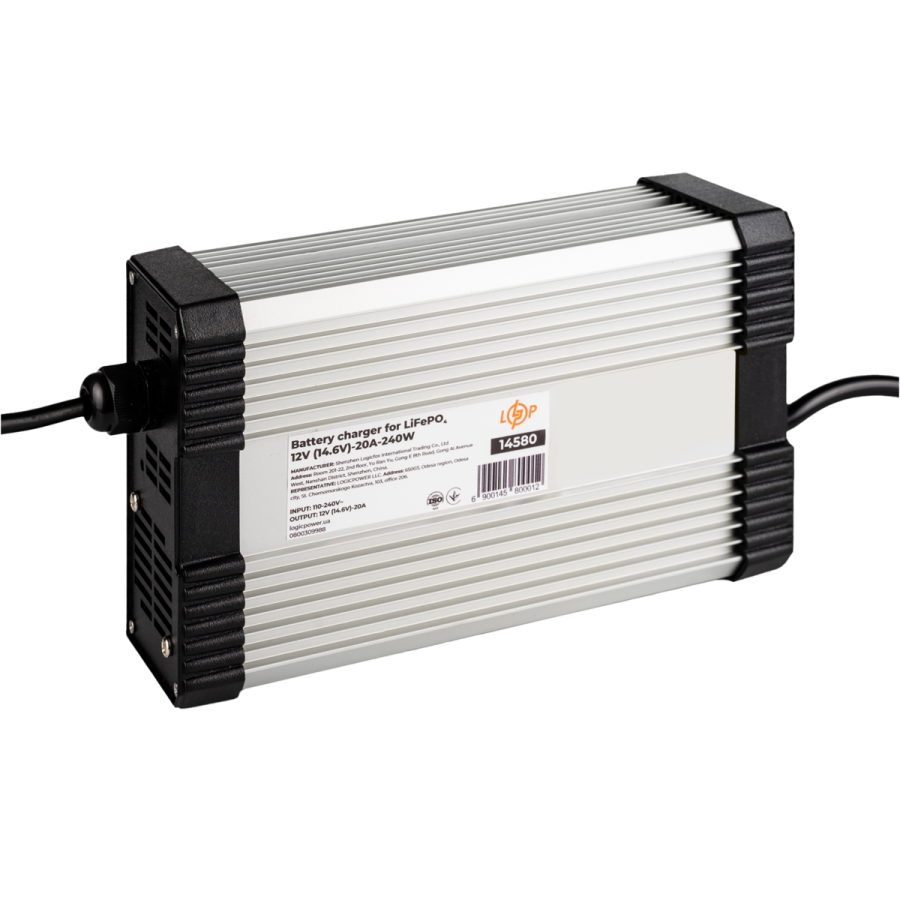 Зарядний пристрій для акумуляторів LiFePO4 12V (14.6V)-20A-240W