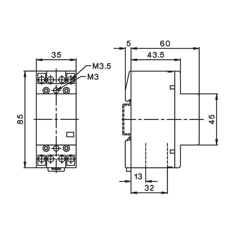 Контактор R25-13 25А 1NO + 3NC 230В 50Hz (16512)