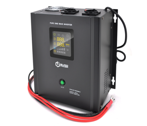 ДБЖ з правильною синусоїдою Europower PSW-EP1000WM12 (700 Вт) 10/20А, настінний, під зовнішню АКБ 12В , Q1 (410*330*278) 9,15 кг (312*270(310)*170)