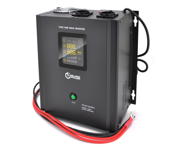 ДБЖ з правильною синусоїдою Europower PSW-EP1000WM12 (700 Вт) 10/20А, настінний, під зовнішню АКБ 12В , Q1 (410*330*278) 9,15 кг (312*270(310)*170)