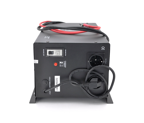 Джерело безперебійного живлення (ДБЖ) з правильною синусоїдою Europower PSW-EP1500WM12 (1050 Вт) 10/20А  настінний, під зовнішню АКБ 12В, Q1