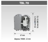 Гвинтова клема TBLOC TBL 70 Сіра