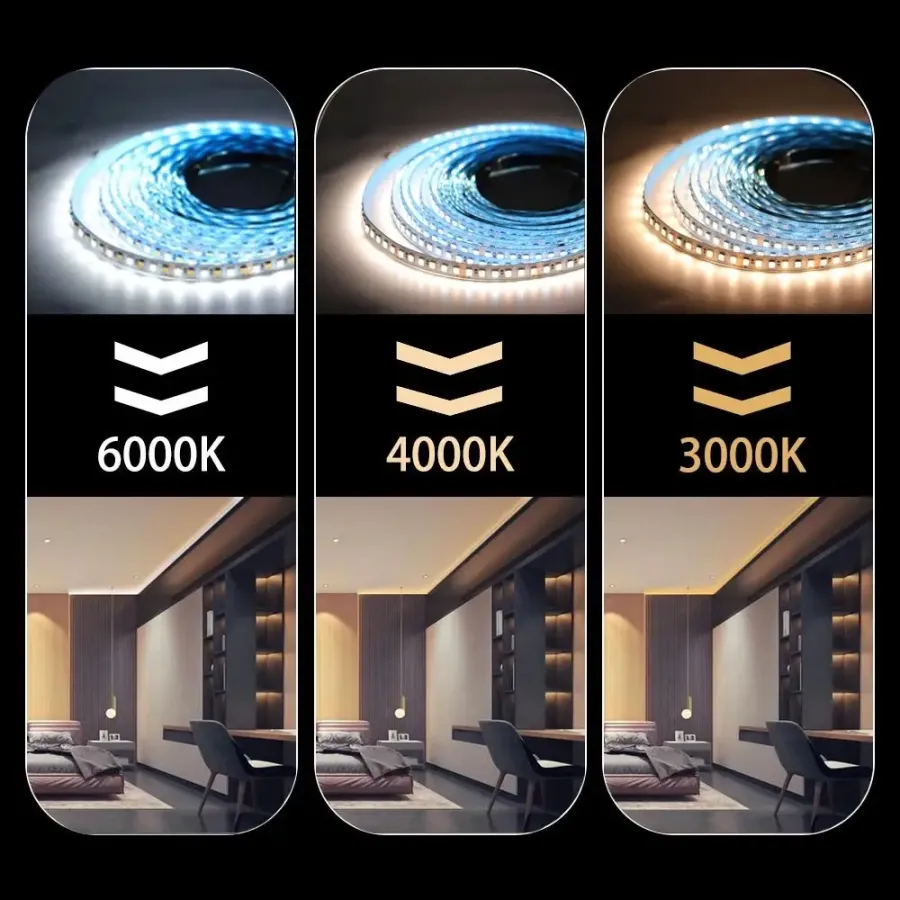 Світлодіодна LED стрічка PROLUM™ RUN 24V; 2835\120; IP20; Series "SMART", Білий (5500-6000К)