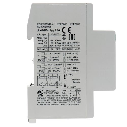 Контактор R25-13 25А 1NO + 3NC 230В 50Hz (16512)