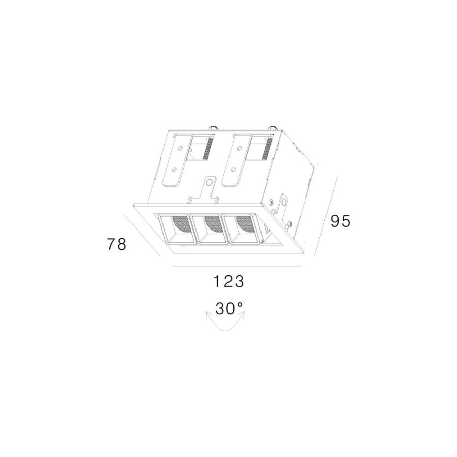Точечный светильник Premium RSL74113 32W WH+BK 4000K