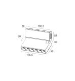 Точечный светильник Premium RSLC78034 62W BK 4000K