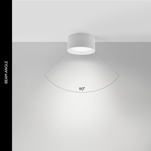 Світлодіодний світильник накладний D519A-LED 5W BK 3000K круглий чорний