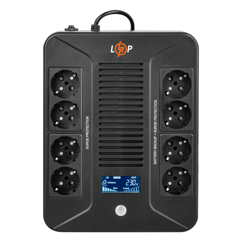 Лінійно-інтерактивне ДБЖ LP-600VA-8PS (360Вт)
