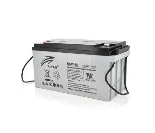 Акумуляторна батарея AGM RITAR RA12-65, Gray Case, 12V 65.0Ah (350 x 167 x 182)