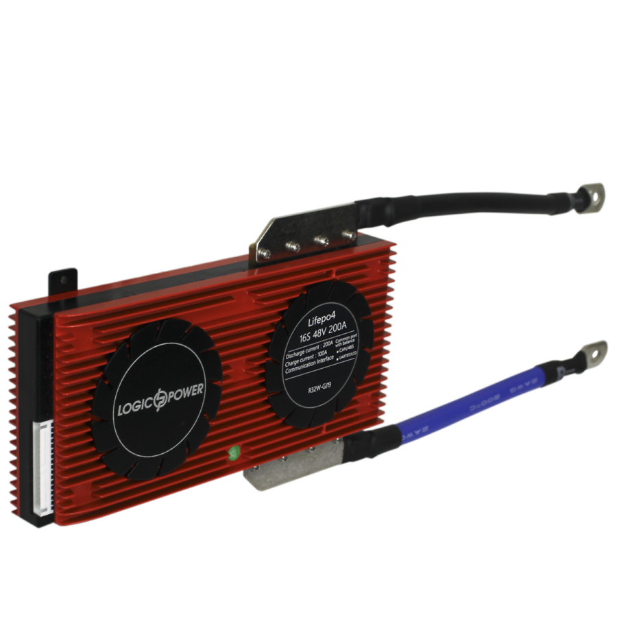Smart BMS плата LP LiFePO4 48V 16S Dis 200A Ch 100A UART+RS485+CAN