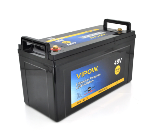 АКБ Акумулятор Vipow 512-30/40 LiFePO4 51,2V 30AH BMS 40А 48В 550х210х220мм 14кг