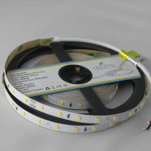 Лед стрічка led-stil DFP2835-60A4-IP33-24V 60-2835-24V-IP33 6W 600Лм 4000K CRI 85+