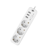 Мережевий фільтр PREMIUM LP-X3 USB 2 м White (2200 Вт)