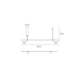 Каркас Модульная система освещения SMD 8878 L 1000 Brass 60W