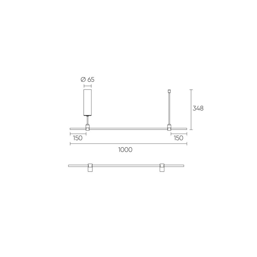 Каркас Модульная система освещения SMD 8878 L 1000 Brass 60W