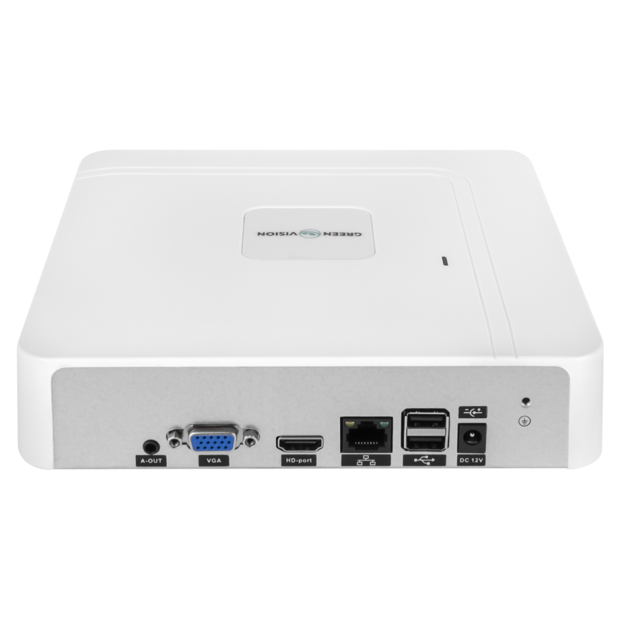 20150 IP видеорегистратор 9-канальный 8MP NVR GreenVision GV-N-S019/9 (Lite)