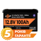 Акумулятор LP LiFePO4 12V (12,8V) - 100 Ah (1280Wh) (Smart BMS 100А) з BT пластик