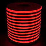 Светодиодный неон PROLUM™ 8x16, IP68, 220V, Series "GL", Красный, PRO