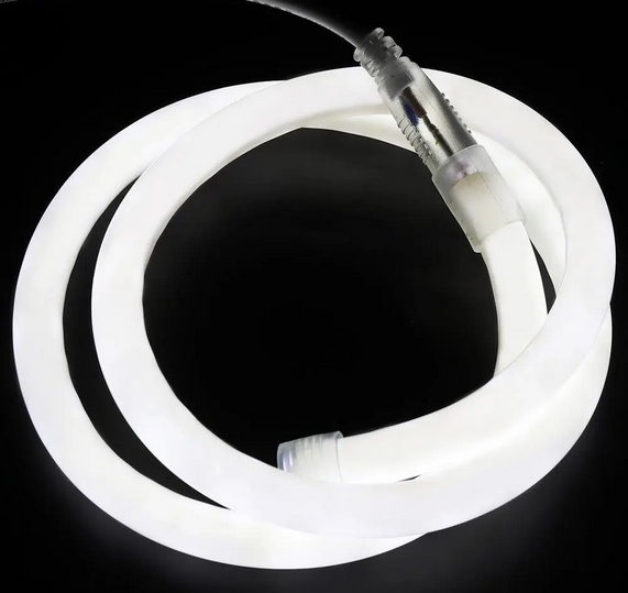Світлодіодний неон PROLUM™ Круглий D13, IP68, 220V, Series "RN", Тепло-Білий, PRO