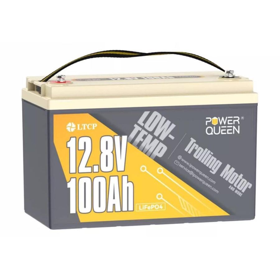 АКБ Акумулятор Power Queen 12-100 LiFePO4 12V 100AH Low-Temp, 1280Wh, BMS 100A, 329*172*214мм 10кг