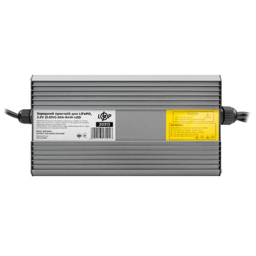 Зарядний пристрій для акумуляторів LiFePO4 3.2V (3.65V)-20A-64W-LED