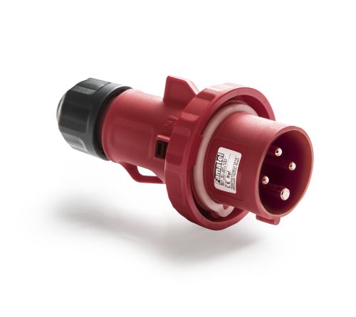 Вилка кабельна Famatel 3P+E, 32A, 400В, IP67