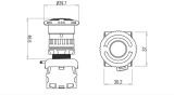 Кнопка аварійного відключення (поворотом) TBLOC червона EPB-1C (1NC)