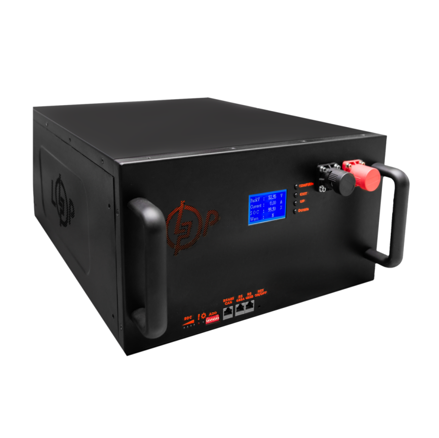 Акумулятор LP LiFePO4 51,2V - 230 Ah (11776Wh) (Smart BMS 200A/100А) з LCD метал RM RS485/CAN