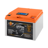 23830 Аккумулятор LP LiFePO4 12,8V - 32 Ah (410Wh) (BMS 50А/25A) пластик LCD для ИБП